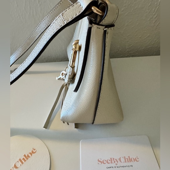 SOLD NWT Joan mini hobo in cement beige - Picture 6 of 10